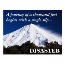 Watch your step: the first one is a doozy post cards