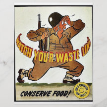 Watch Your Waste Line Flyer Design