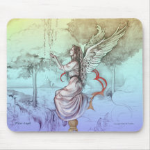 "Water Angel"  Mouse pad with angel image