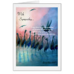 Water Birds, With Sympathy... Card - Customised