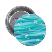 Water Bubbles Pinback Buttons