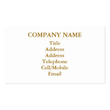 WATER BUSINESS CARD