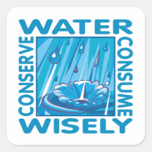 Water Conservation Sticker