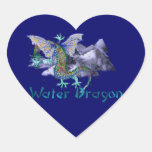 Water Dragon Heart Stickers