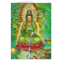 "Water Dragon" Kuan Yin Greeting Card