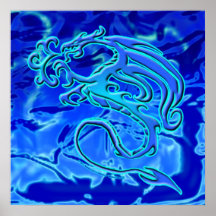 Water Dragon Print