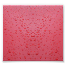 Water-drops-on-red-metal939 RED PINK METAL WATER D Photograph