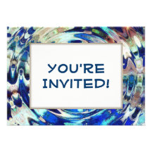 WATER Element Ripple Pattern Invitation