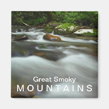 Water in the Great Smoky Mountains National Park Magnets