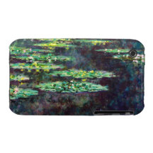 Water Lilies Claude Monet cool, old, master, maste iPhone 3 Case-Mate Case