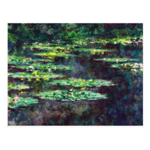 Water Lilies Claude Monet cool, old, master, maste Post Card