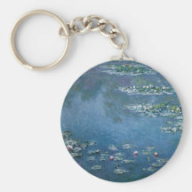 Water Lillies by Claude Monet Keychains