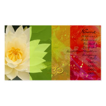 Water lilly, om Business card, urbanised
