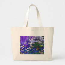 Water Lily Blue Tote Bag
