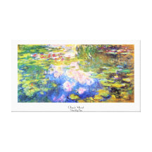 Water Lily Pond Claude Monet Canvas Prints