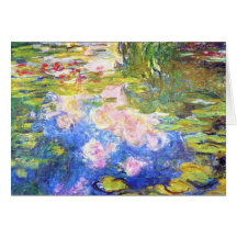 Water Lily Pond Claude Monet Greeting Cards