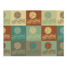 Water Polo Pop Art Postcards