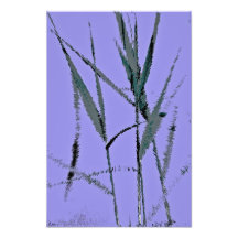 Water Reed Digital Art Photographic Print