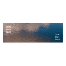 Water reflection business card
