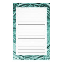 Water Ripple Teal Stationery stationery