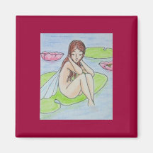 Water Sprite Refrigerator Magnet