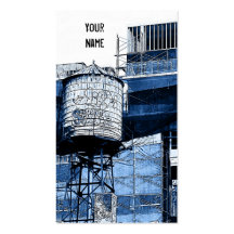 water tower construction business card