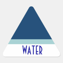 WATER triange sticker