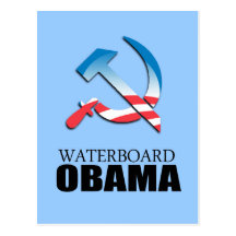Waterboard Obama Postcard