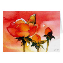 watercolor card