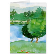 watercolor card