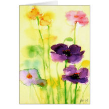 watercolor card