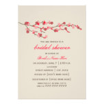 Watercolor Cherry Blossom Bridal Shower Invite