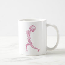 Watercolor Clean & Jerk in Pink Mug