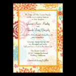 Watercolor Floral Wedding Invitation invitations
