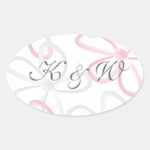 Watercolor Flower Wedding Sticker
