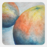 watercolor oranges stickers