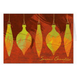 Watercolor Ornaments Holiday Greeting Cards