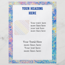 Watercolor Paisley custom Personalized Flyer