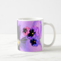 Watercolor Pansies Mug
