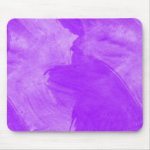 Watercolor Purple Brush Strokes Mouse Pad