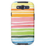 watercolor rainbow stripes Samsung Galaxy Case
