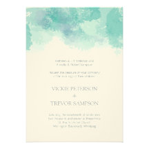 Watercolor Wedding Invitations