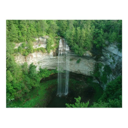 Waterfall Fall Creek Falls State Park TN Postcard
