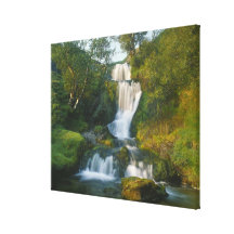 Waterfall, Isle of Skye, Scotland Stretched Canvas Print