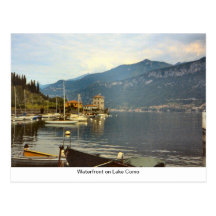 Waterfront on Lake Como Postcard