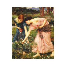 Waterhouse Gather Ye Rosebuds Canvas Print