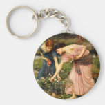 Waterhouse Gather Ye Rosebuds Key Chain