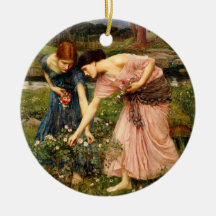 Waterhouse Gather Ye Rosebuds Ornament
