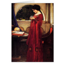 Waterhouse The Crystal Ball Greeting Card
