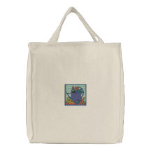 Watering Can Embroidered Bag